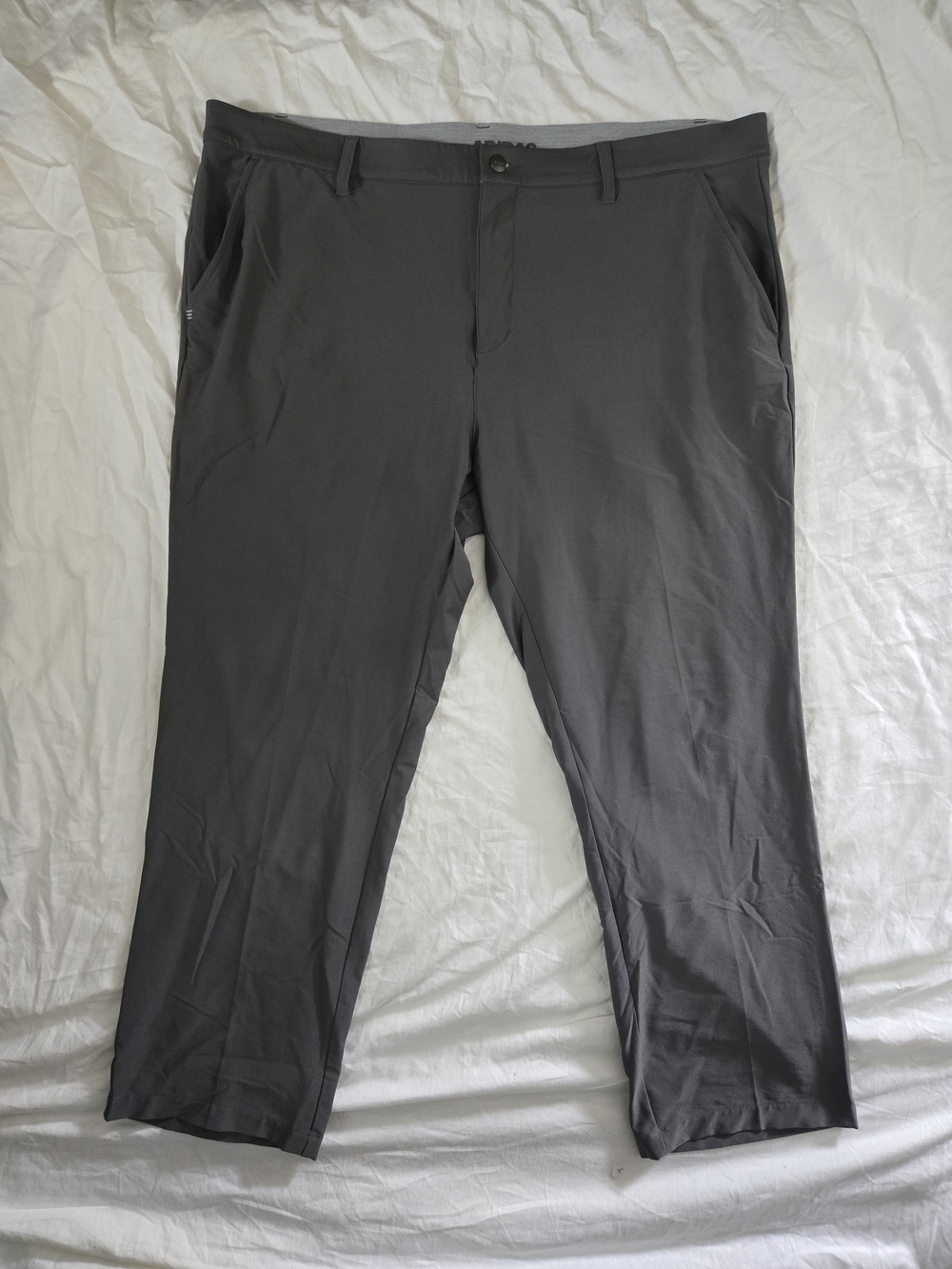 adidas Men's Charcoal Stretch Chinos